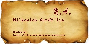 Milkovich Aurélia névjegykártya